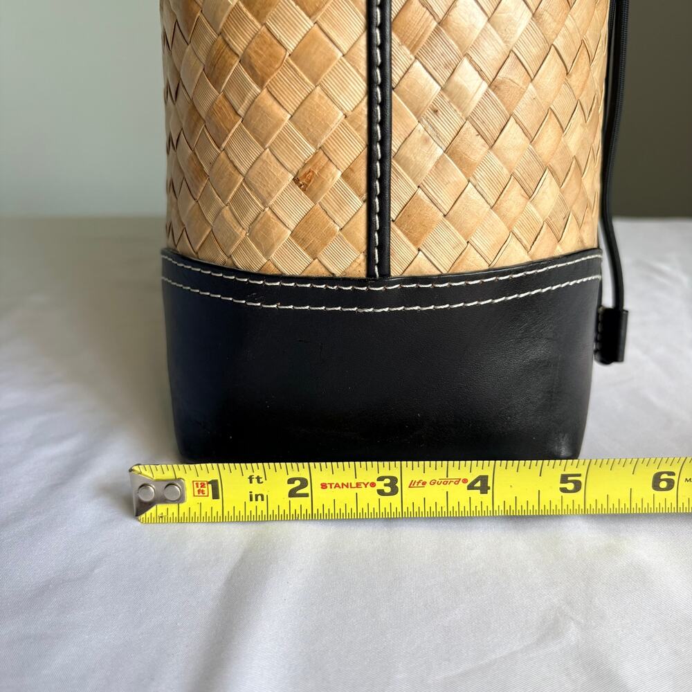 Ann Taylor Woven Tote Hand Bag with Basket-Weave/Raffia Style - Picture 15 of 15